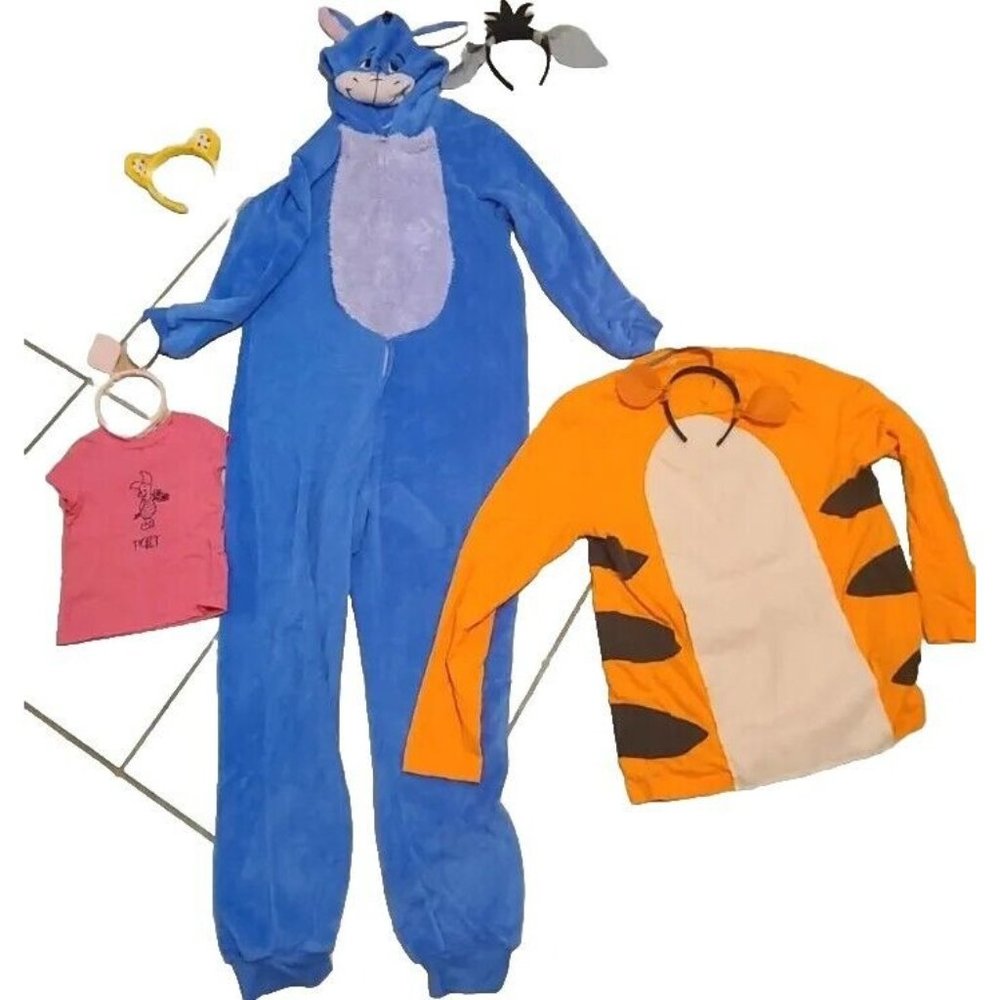 Complete Family Winnie The Pooh Halloween Costume Set Piglet Eeyore Tigger Pooh